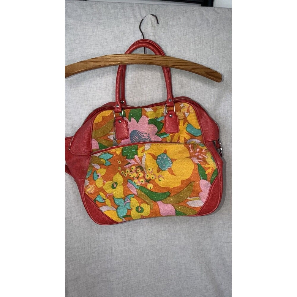 Vintage Samsonite Saturn Pink Floral Attaché Bag Purse Carryon W/Lock And Key - Picture 3 of 13
